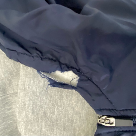 NFL Men’s New England Patriots Pullover Windbreaker Jacket M Gray Blue Full Zip - Picture 11 of 14